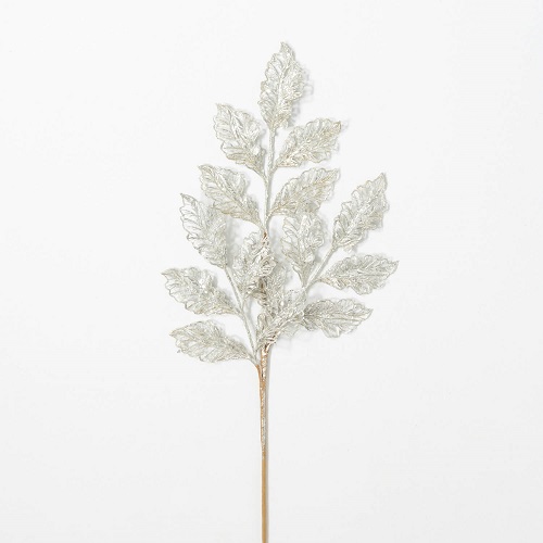 Silver Leaf Spray - Christmas - beautiful silver leaf spray for rent or purchase